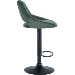 Set di 2 sgabelli da bar Milet velluto B verde