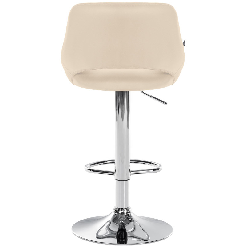 Ensemble de 2 tabourets de bar Milet, similicuir C crème