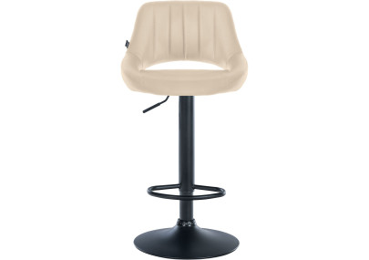 Set di 2 sgabelli da bar Milet, similpelle, crema