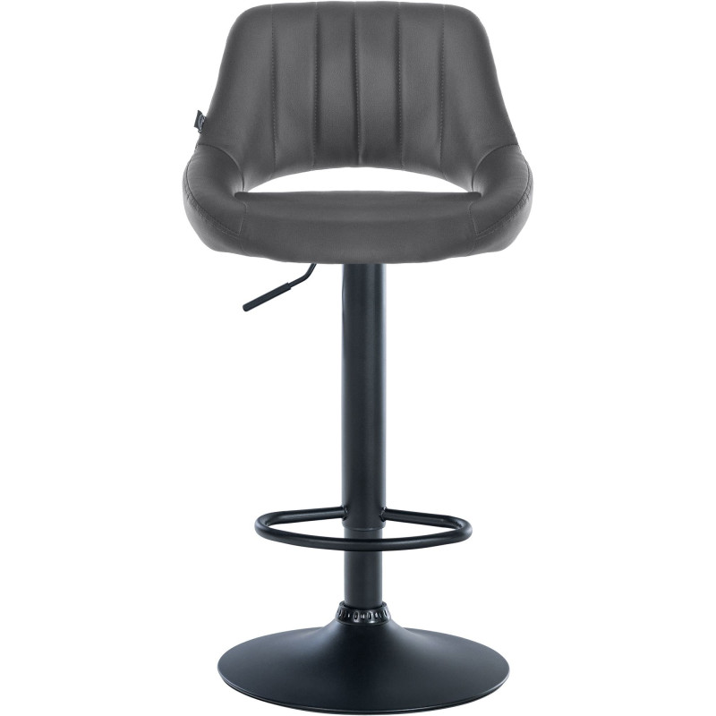 Set di 2 sgabelli da bar Milet, similpelle, grigio B
