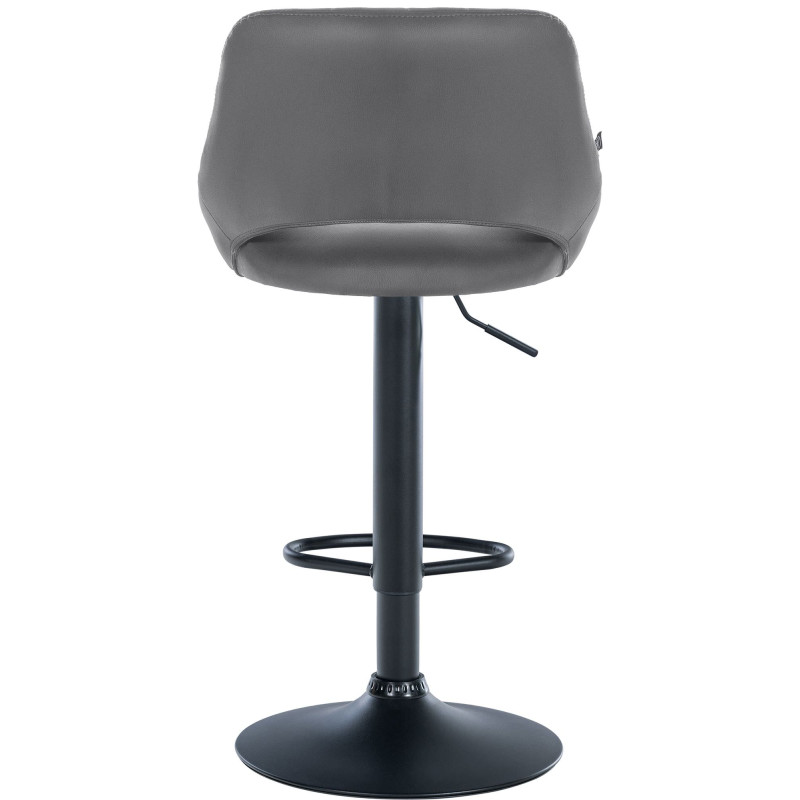 Set di 2 sgabelli da bar Milet, similpelle, grigio B