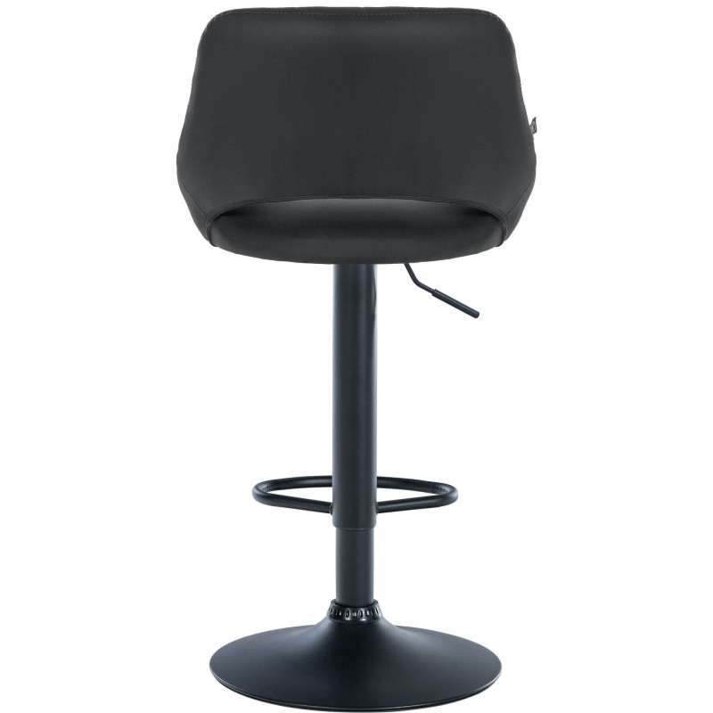 Ensemble de 2 tabourets de bar Milet, similicuir, B noir