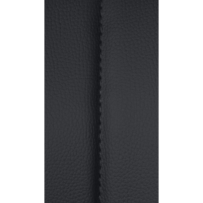 Lot de 2 tabourets de bar Milet, similicuir, noir