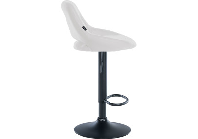 Set di 2 sgabelli da bar Milet, similpelle, bianco