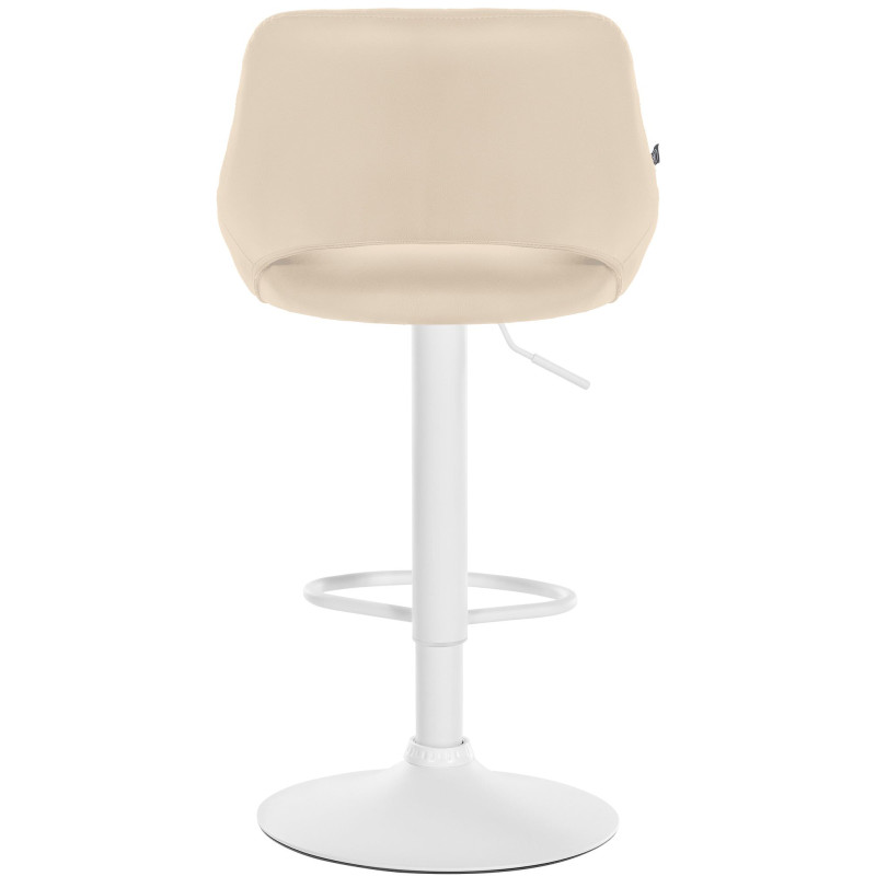 Set di 2 sgabelli da bar Milet, similpelle, crema