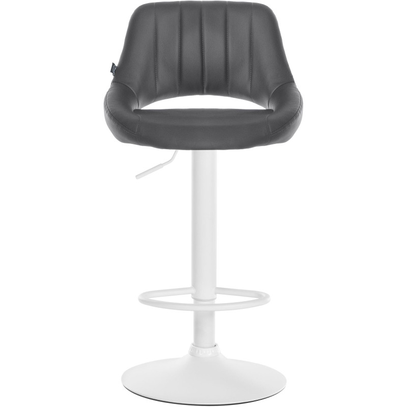 Set di 2 sgabelli da bar Milet, similpelle, grigio