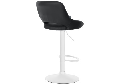 Juego de 2 taburetes de bar Milet, piel sintética, negros