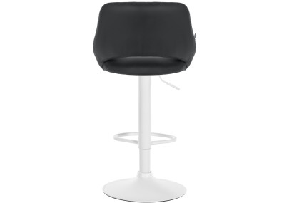 Juego de 2 taburetes de bar Milet, piel sintética, negros