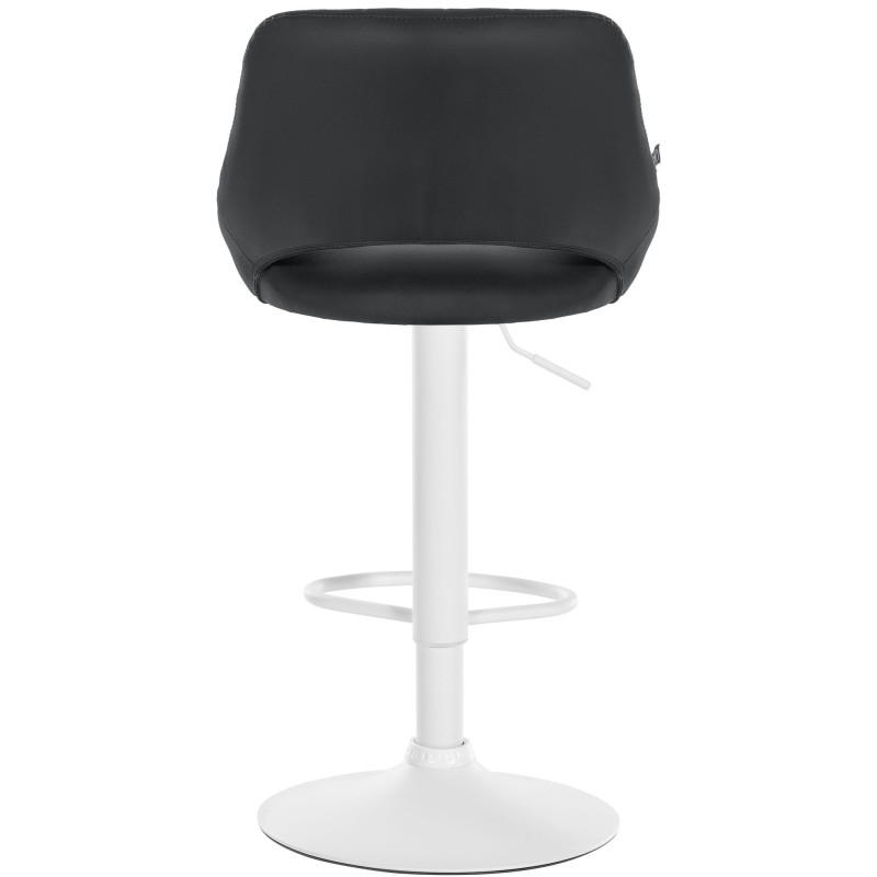 Ensemble de 2 tabourets de bar Milet, en similicuir W noir