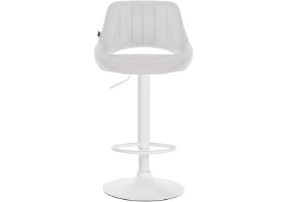Set di 2 sgabelli da bar Milet in similpelle W bianco