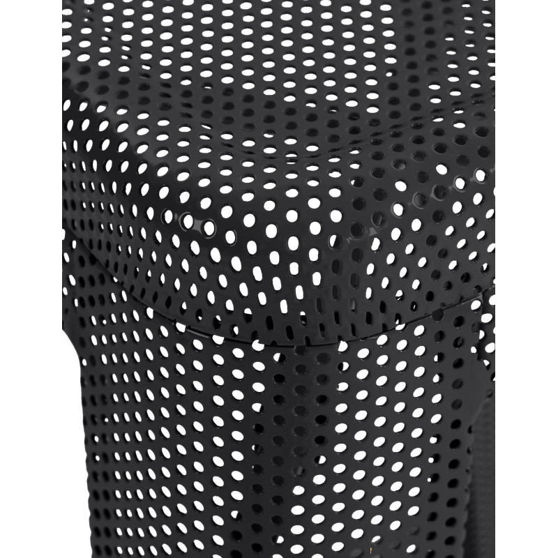 Juego de 4 taburetes de bar Fletcher, negros