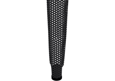 Juego de 4 taburetes de bar Fletcher, negros