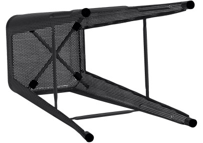 Conjunto de 4 banquetas de bar Fletcher, pretas