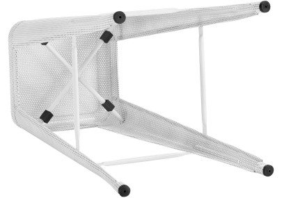 Juego de 4 taburetes de bar Fletcher, blancos