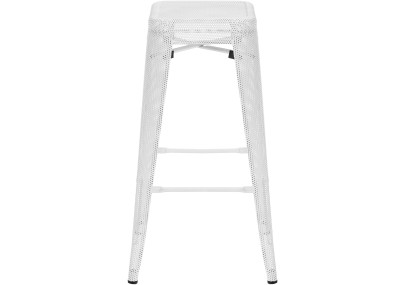 Ensemble de 4 tabourets de bar Fletcher, blancs