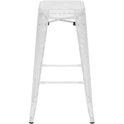 Ensemble de 4 tabourets de bar Fletcher, blancs