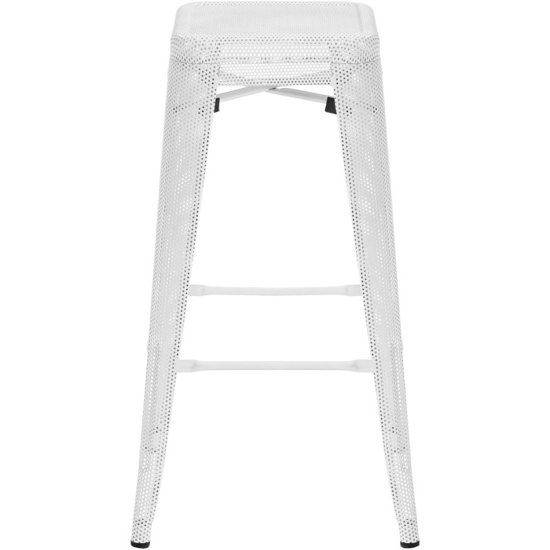 Ensemble de 4 tabourets de bar Fletcher blanc