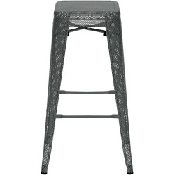Ensemble de 4 tabourets de bar Fletcher gris