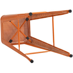 Ensemble de 4 tabourets de bar Fletcher, orange