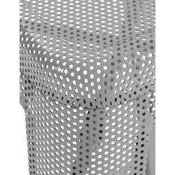 Conjunto de 4 banquetas de bar Fletcher, prateadas