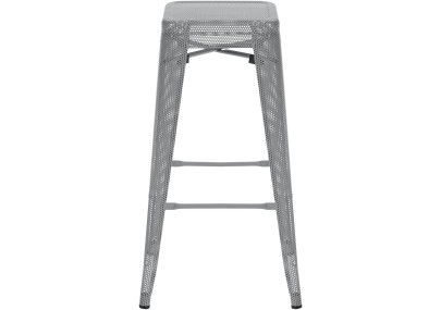 Juego de 4 taburetes de bar Fletcher, plateados