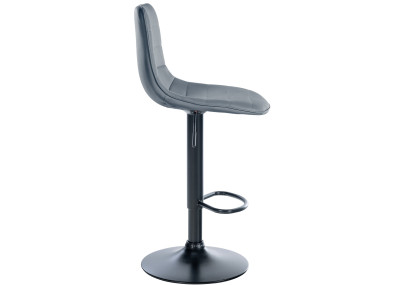 Ensemble de 2 tabourets de bar Lex en similicuir gris B