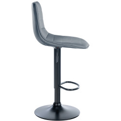 Ensemble de 2 tabourets de bar Lex, similicuir, B gris