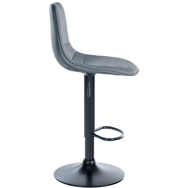 Set di 2 sgabelli da bar Lex in similpelle B grigio