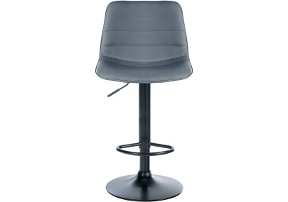 Ensemble de 2 tabourets de bar Lex en similicuir gris B