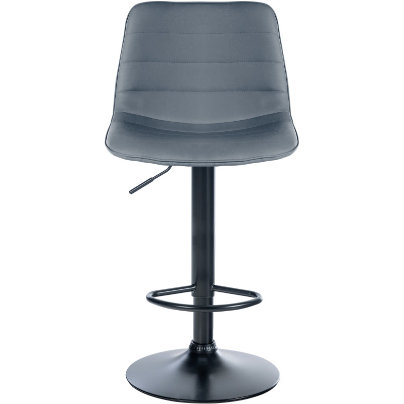 Ensemble de 2 tabourets de bar Lex, similicuir, B gris