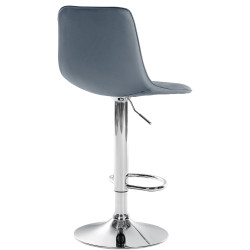 Set di 2 sgabelli da bar Lex in similpelle C grigio