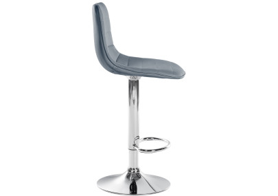 Ensemble de 2 tabourets de bar Lex en similicuir gris C