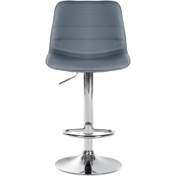 Ensemble de 2 tabourets de bar Lex en similicuir C gris