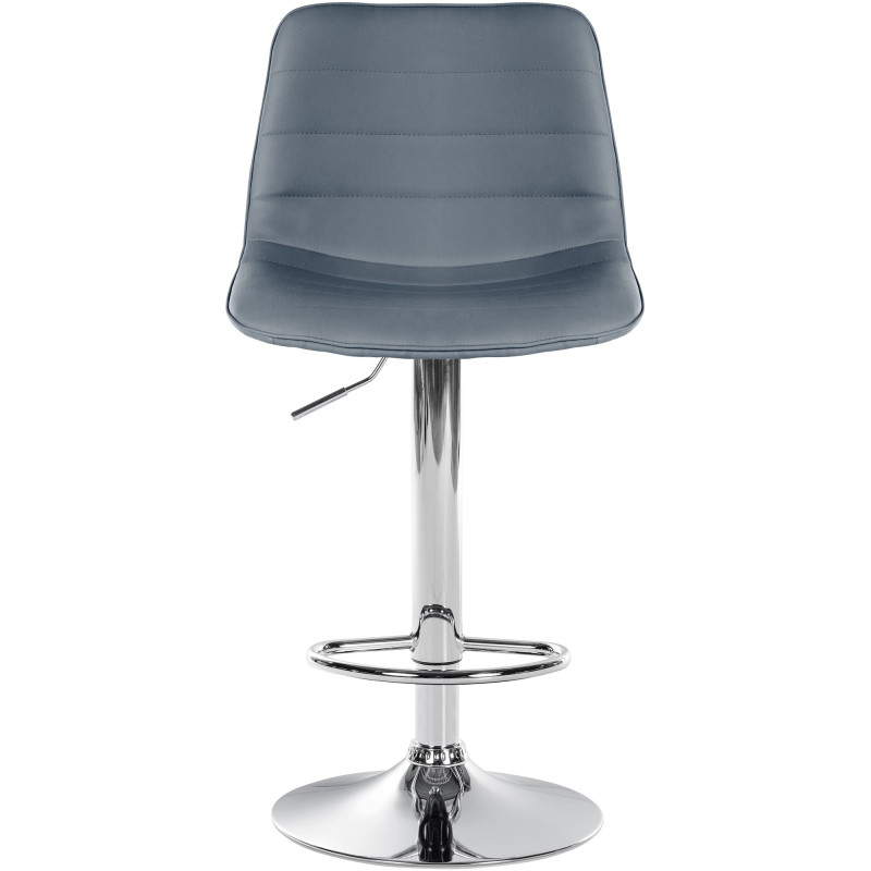 Set di 2 sgabelli da bar Lex in similpelle C grigio