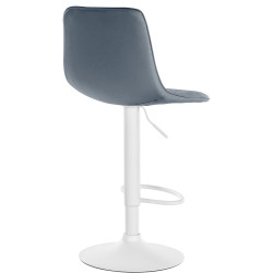 Ensemble de 2 tabourets de bar Lex en similicuir W gris