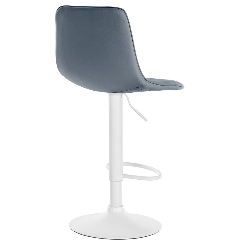 Ensemble de 2 tabourets de bar Lex en similicuir gris