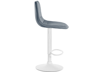 Ensemble de 2 tabourets de bar Lex en similicuir gris