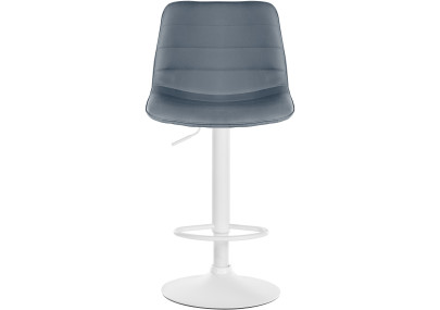 Set di 2 sgabelli da bar Lex in similpelle W grigio