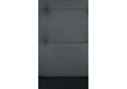 Sgabello da bar Elmore, similpelle, grigio B