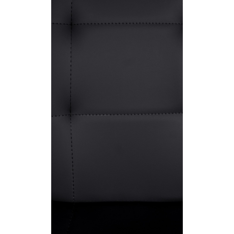 Tabouret de bar Elmore, similicuir, B noir