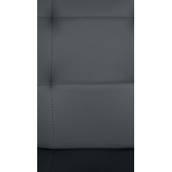 Tabouret de bar Elmore, similicuir, C gris