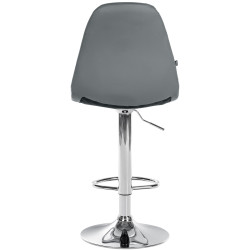 Tabouret de bar Elmore, similicuir, C gris