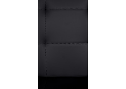 Tabouret de bar Elmore, similicuir, C, noir