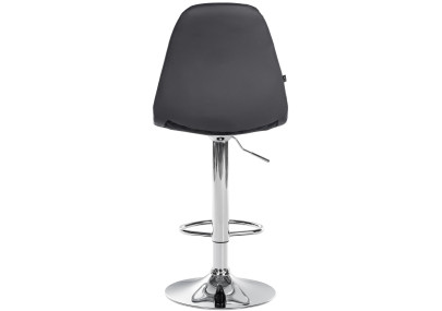 Tabouret de bar Elmore, similicuir, C, noir