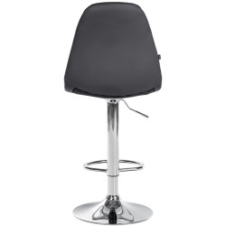 Tabouret de bar Elmore, similicuir, C, noir
