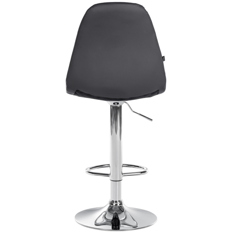 Tabouret de bar Elmore, similicuir, C noir