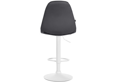 Tabouret de bar Elmore, similicuir, noir