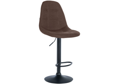 Tabouret de bar Elmore, tissu B, marron