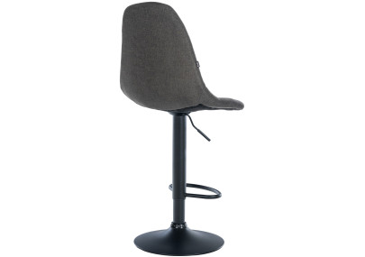 Tabouret de bar Elmore, tissu B, gris foncé