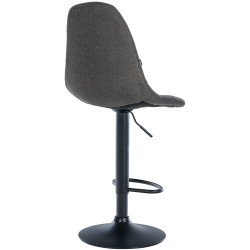 Tabouret de bar Elmore, tissu B, gris foncé
